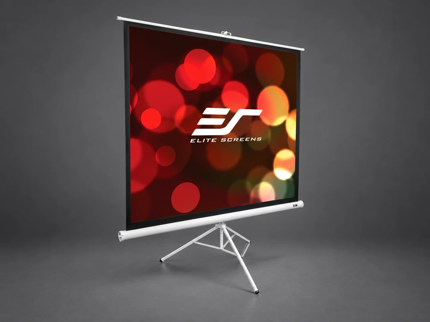 Lerret med stativ til leie i Bodø – Elite Screens tripod-lerret