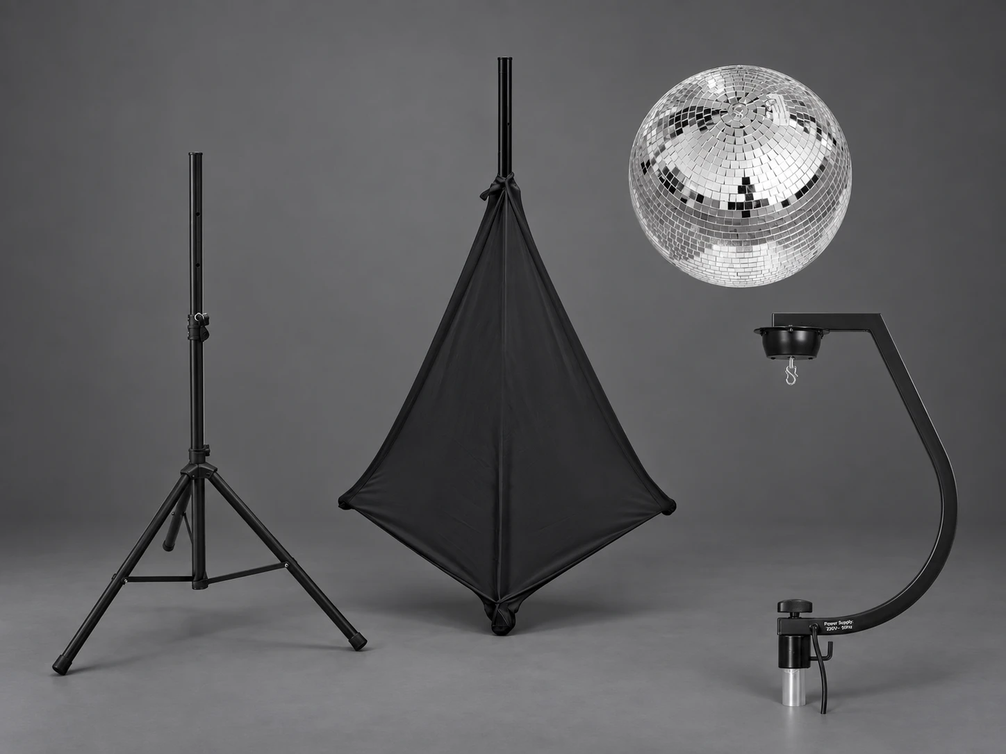 Speilkule 30 cm med motor og stativ