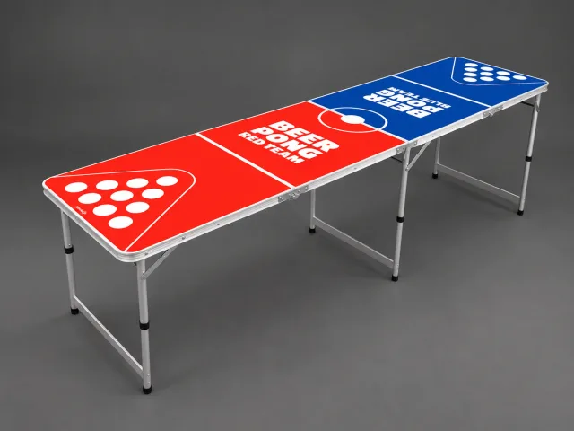 Beer Pong Bord til leie i Bodø – blå og rød bane