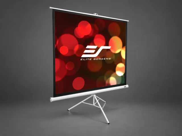 Lerret med stativ til leie i Bodø – Elite Screens tripod-lerret