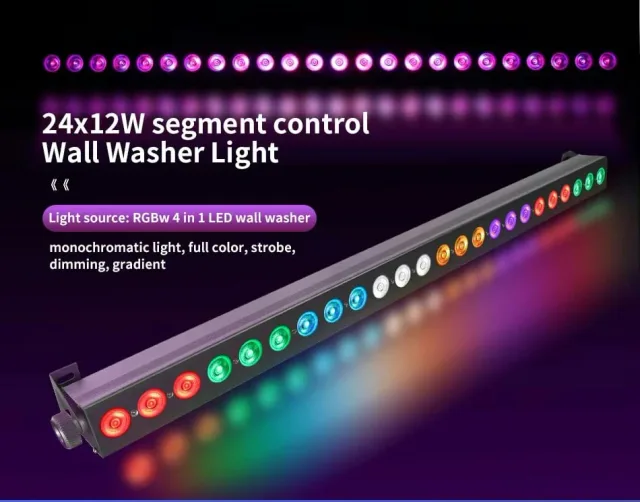 LED Wall Washer til leie i Bodø – 24x12W RGBWA+UV